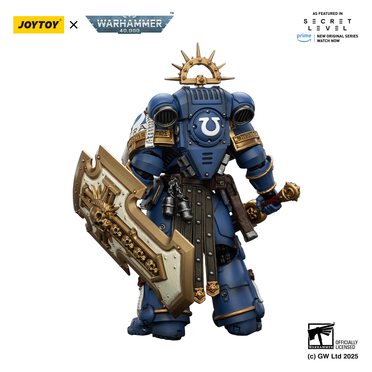 Ultramarines Torvald with Power Sword, Stormshield and Bolt Pistol - view 13